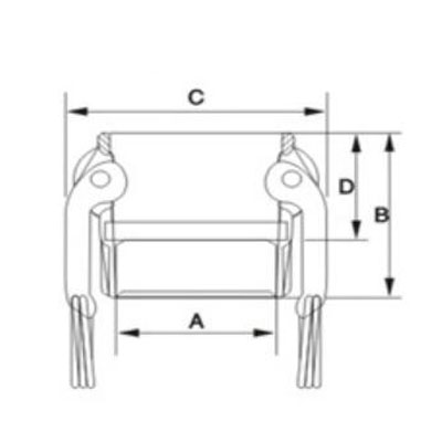 Stainless Steel Camlock Coupling Type D