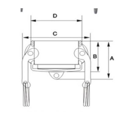 Stainless Steel Camlock Coupling Type DC