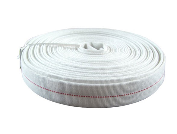 China White Single Jacket Fire Hose